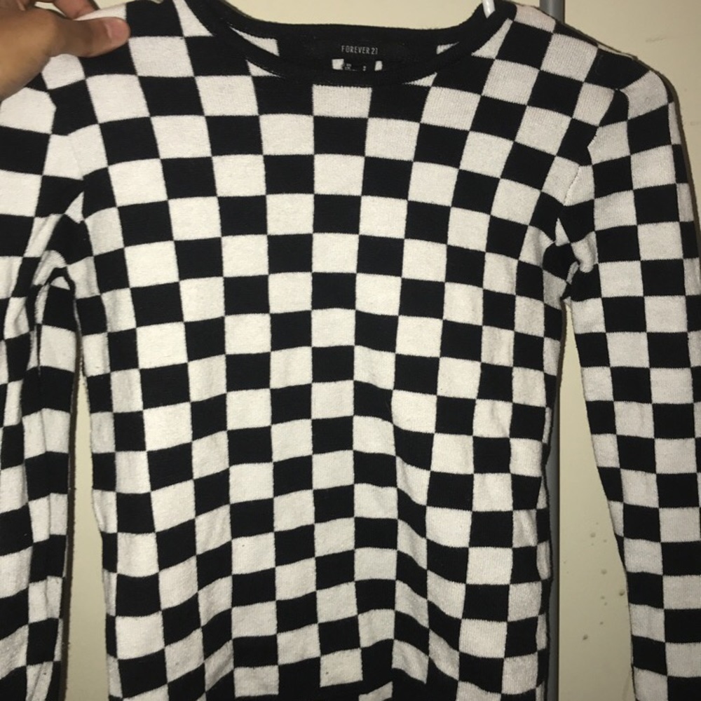 Checkered crop top